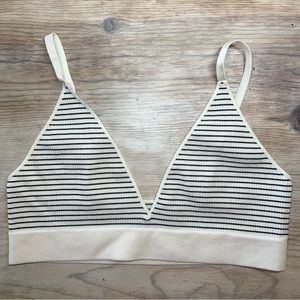 NWOT Striped Ribbed Bralette